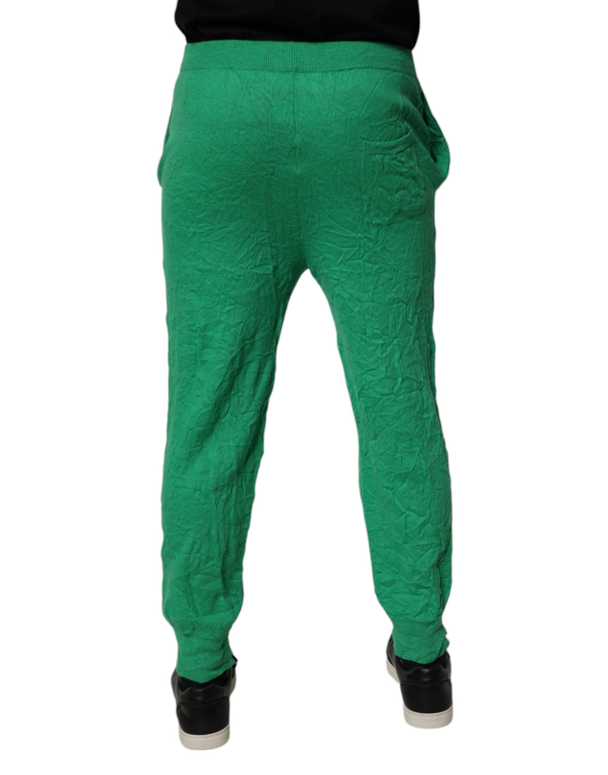 Pantalon décontracté homme Dsquared² en coton vert à taille élastique