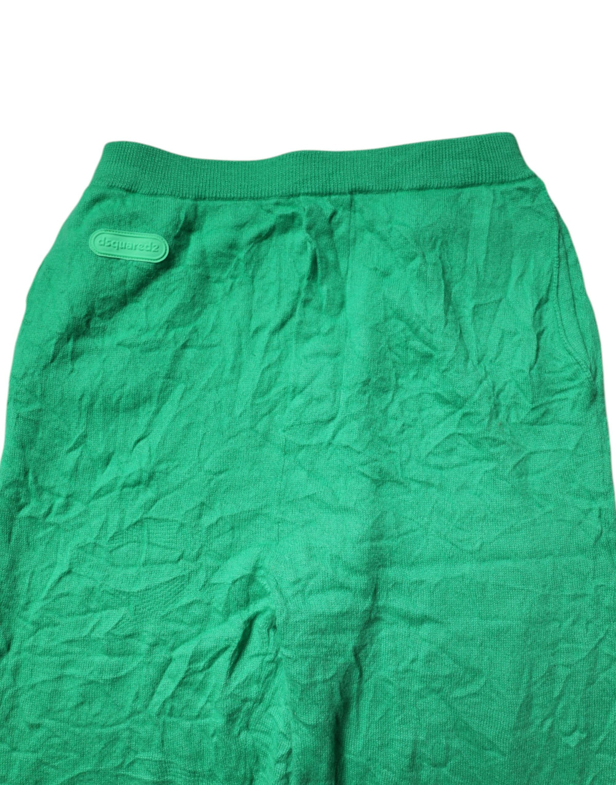 Pantalon décontracté homme Dsquared² en coton vert à taille élastique