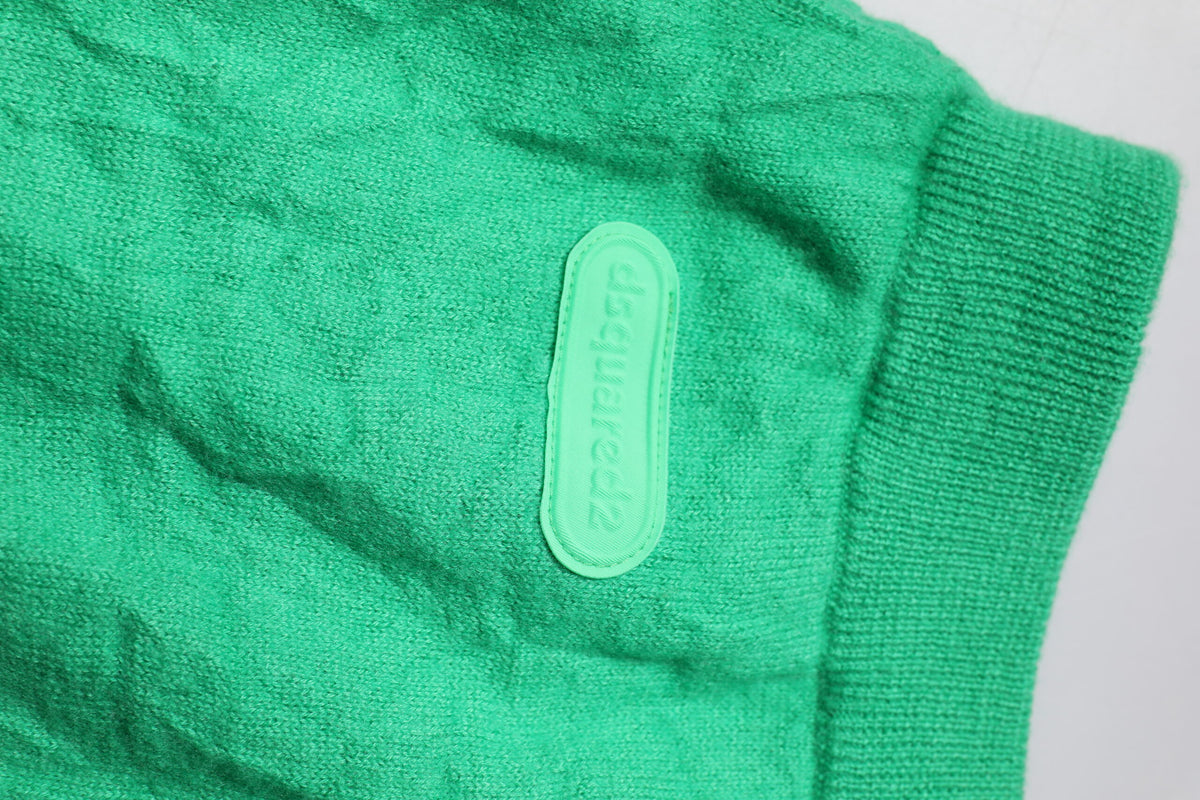 Pantalon décontracté homme Dsquared² en coton vert à taille élastique