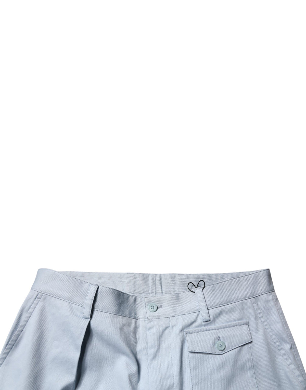 Pantalon cargo fuselé en coton bleu clair de Dolce &amp; Gabbana