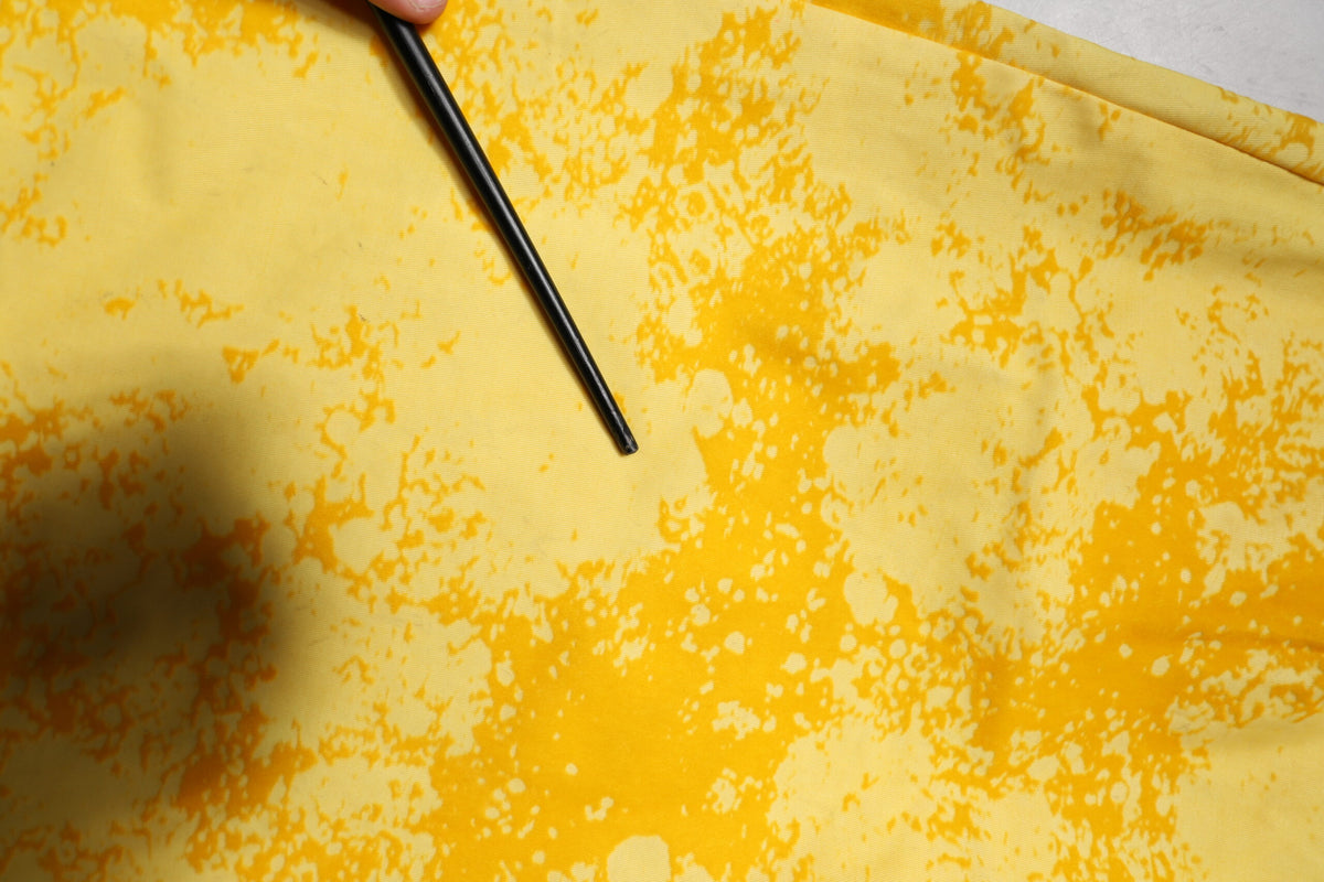 Jeans droit en coton à teinture tie-dye jaune de Dolce &amp; Gabbana