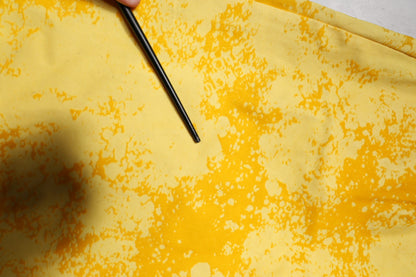 Dolce & Gabbana gele tie-dye katoenen rechte denim jeans