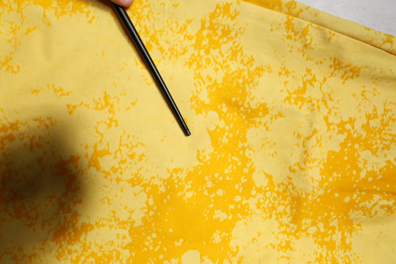 Dolce & Gabbana Yellow Tie Dye Cotton Straight Denim Jeans