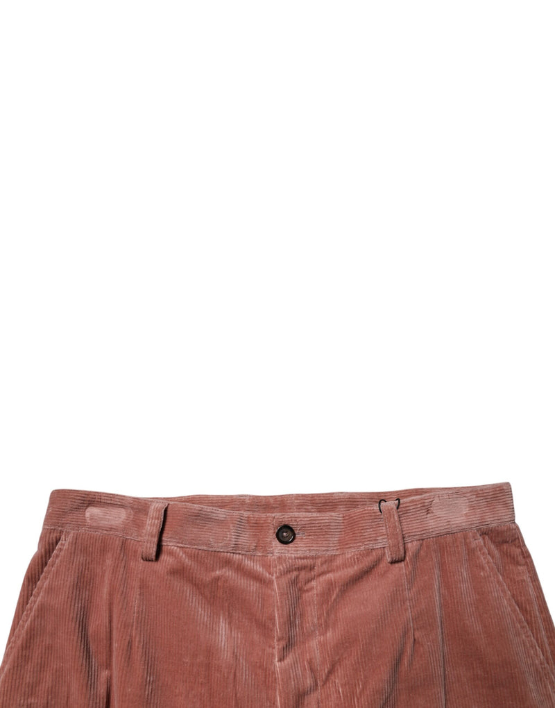 Jeans cargo en coton et corduroy brun de Dolce &amp; Gabbana pour homme