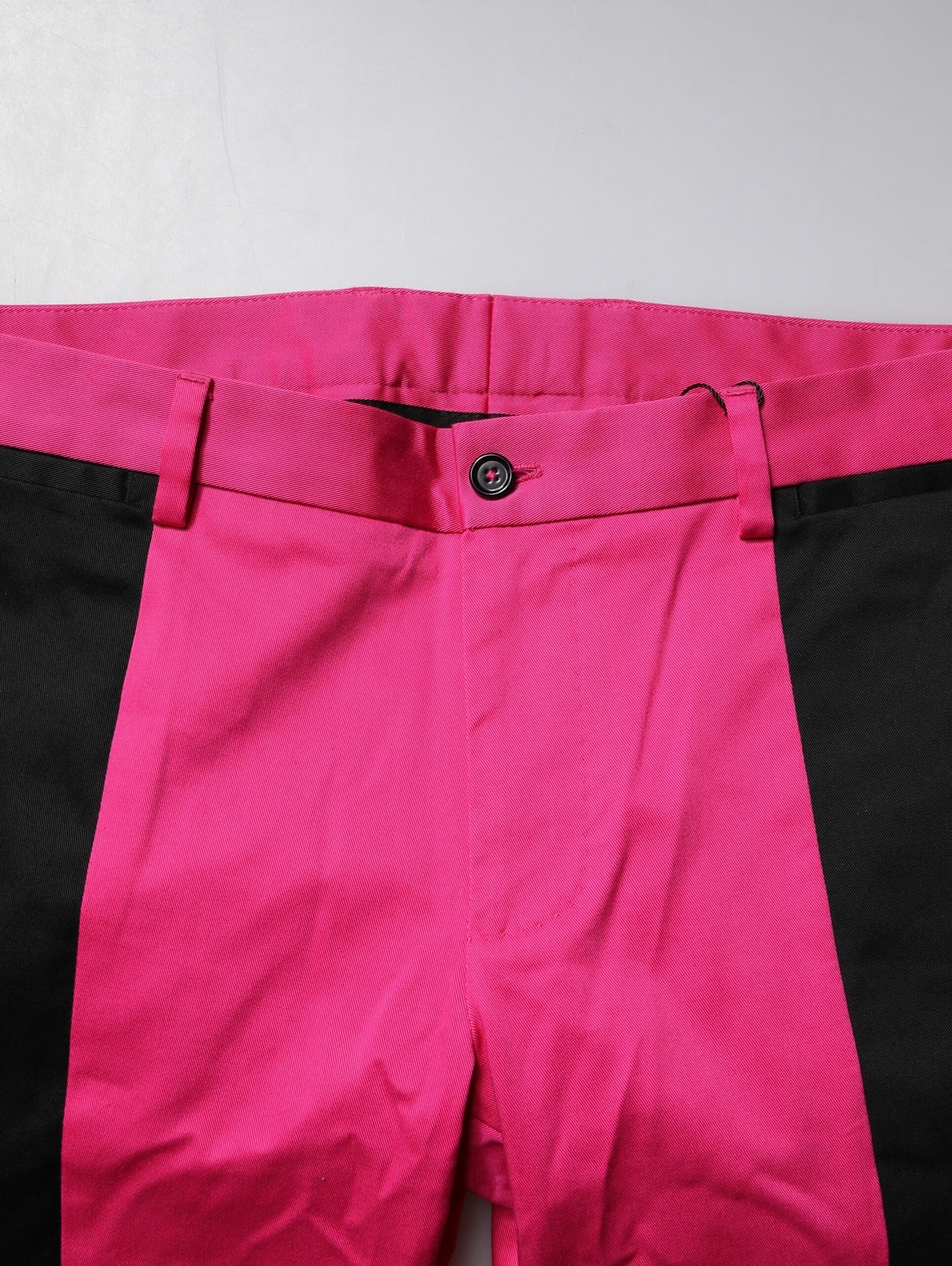 Dolce & Gabbana Pink Black Stripe Slim Fit Men Dress Pants