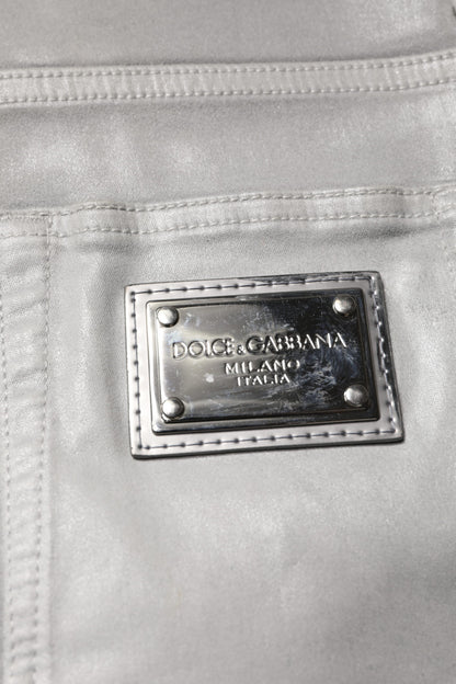 Dolce & Gabbana Gray Cotton Stretch Men Slim Fit Denim Jeans