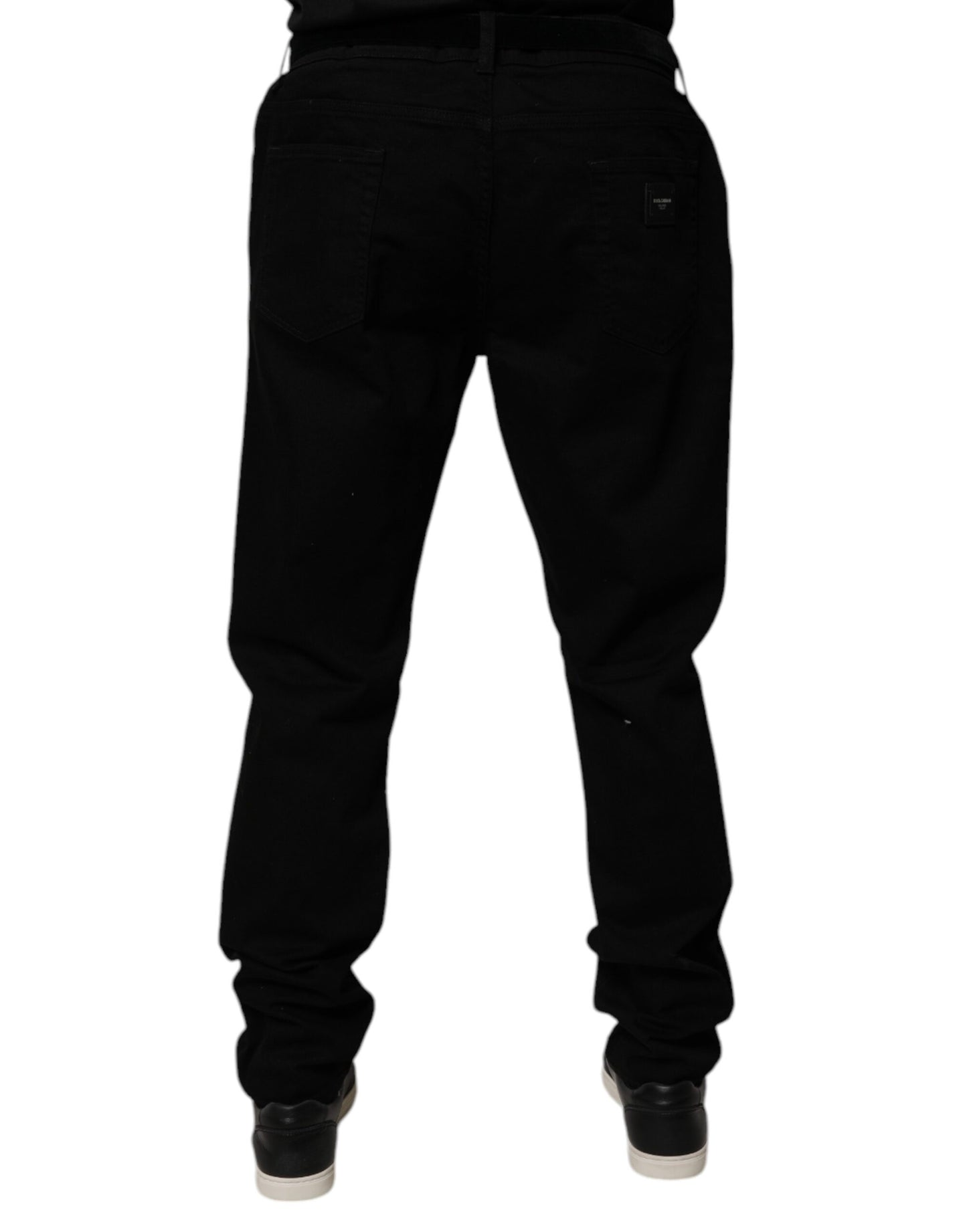 Dolce & Gabbana Black Cotton Stretch Slim Fit Denim Jeans