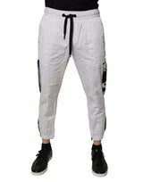 Pantalon de jogging cargo en coton blanc Dolce &amp; Gabbana