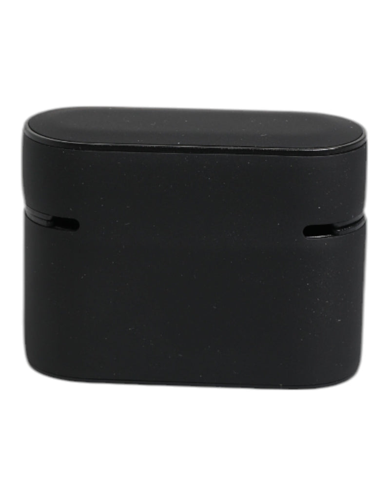 Dolce &amp; Gabbana Zwart Oranje Siliconen Airpods Case met Reliëflogo