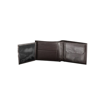 Portefeuille homme en cuir marron Calvin Klein