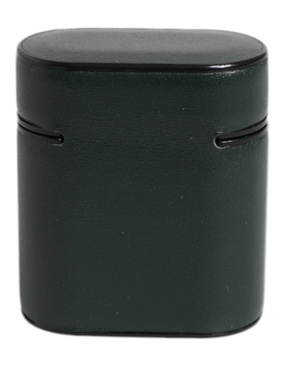 Étui Airpods Dolce & Gabbana en cuir de veau vert avec logo imprimé