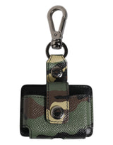 Étui pour Airpods en cuir camouflage multicolore Dolce &amp; Gabbana