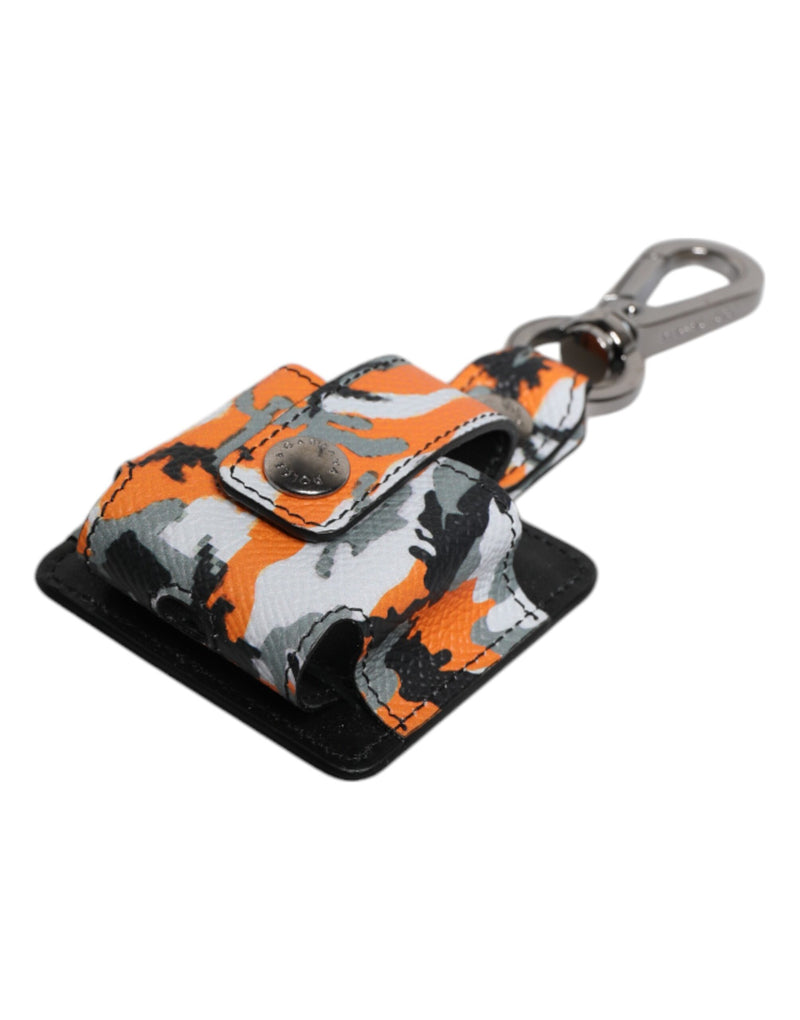 Dolce &amp; Gabbana Multicolor Camouflage Leren Airpods Case