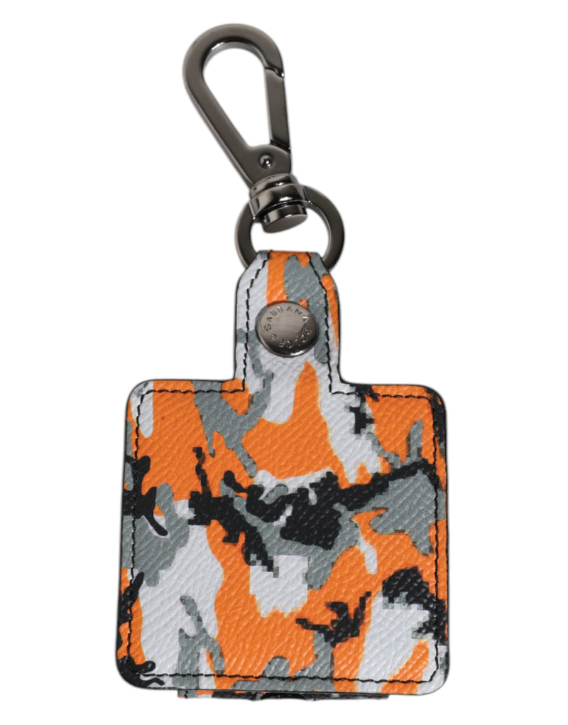 Dolce &amp; Gabbana Multicolor Camouflage Leren Airpods Case