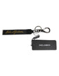 Dolce & Gabbana Zwart Logo Nylon Zilver Messing Heren Sleutelhanger Sleutelhanger