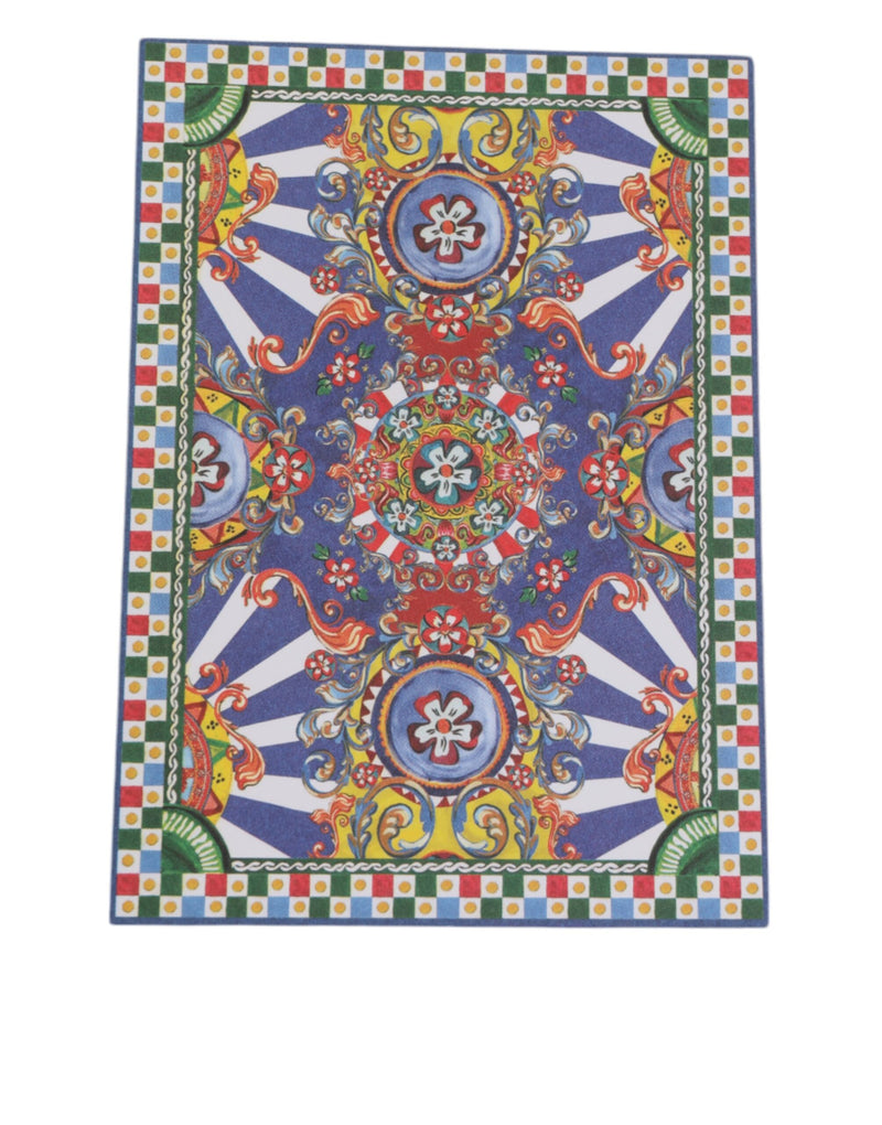 Dolce &amp; Gabbana veelkleurige Carretto Siciliano envelop-briefkaarthouder