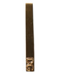 Dolce & Gabbana Gold Tone Brass Logo Branded Tie Clip Bar