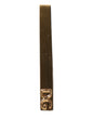 Dolce &amp; Gabbana goudkleurige stropdasclip met messing logo en merklogo