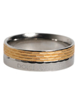 Bague Dolce & Gabbana DG Logo en Laiton Doré et Argenté