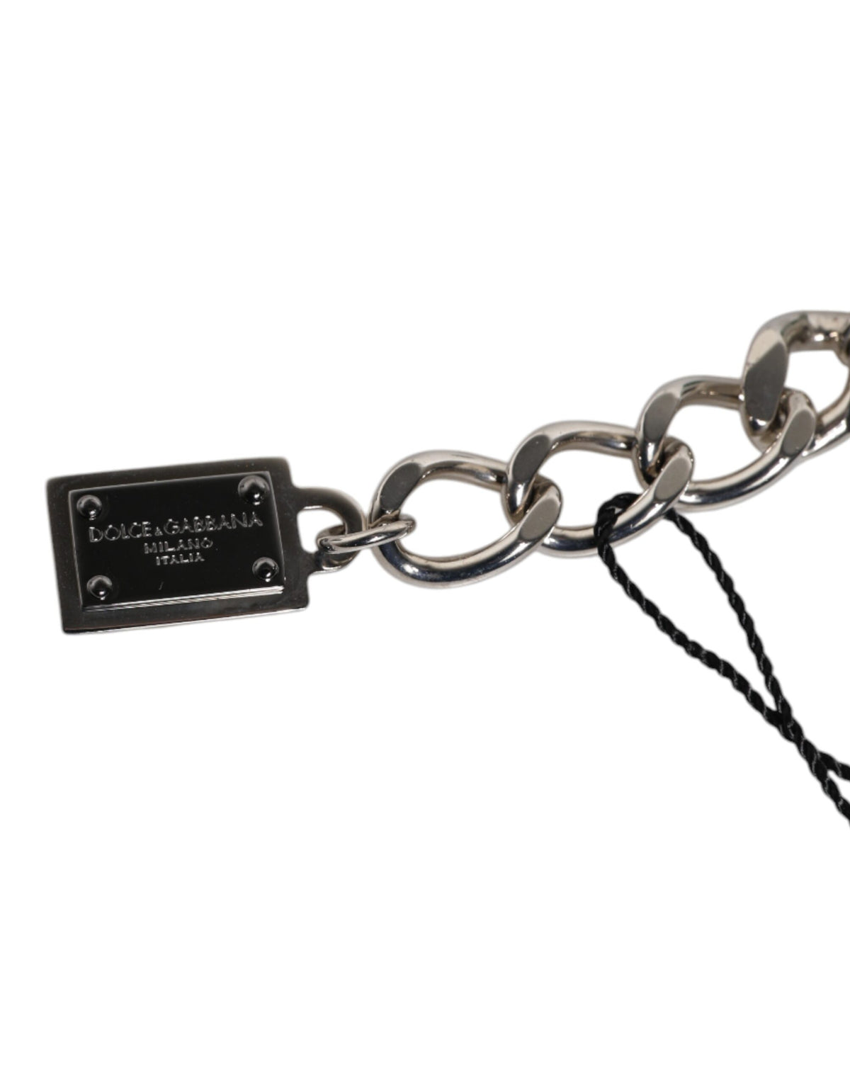 Bracelet Charm en Argent avec Logo Dolce & Gabbana
