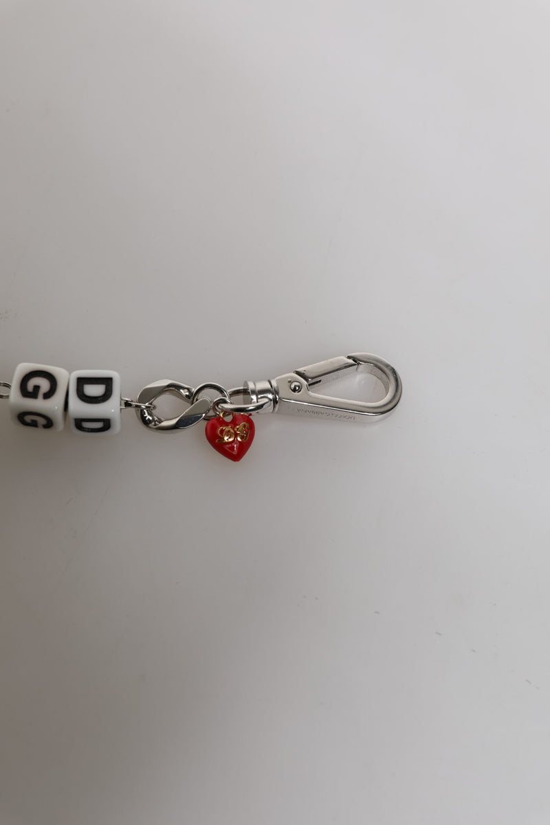 Bracelet Charm en Argent avec Logo Dolce & Gabbana