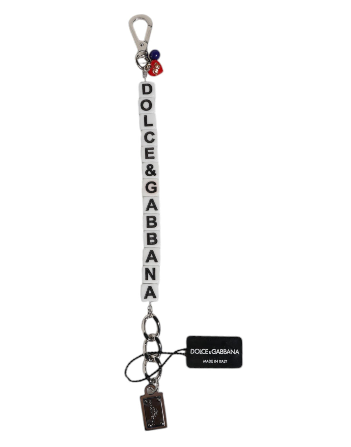 Dolce & Gabbana Bracelet en Chaîne Argent avec Charms Logo DG