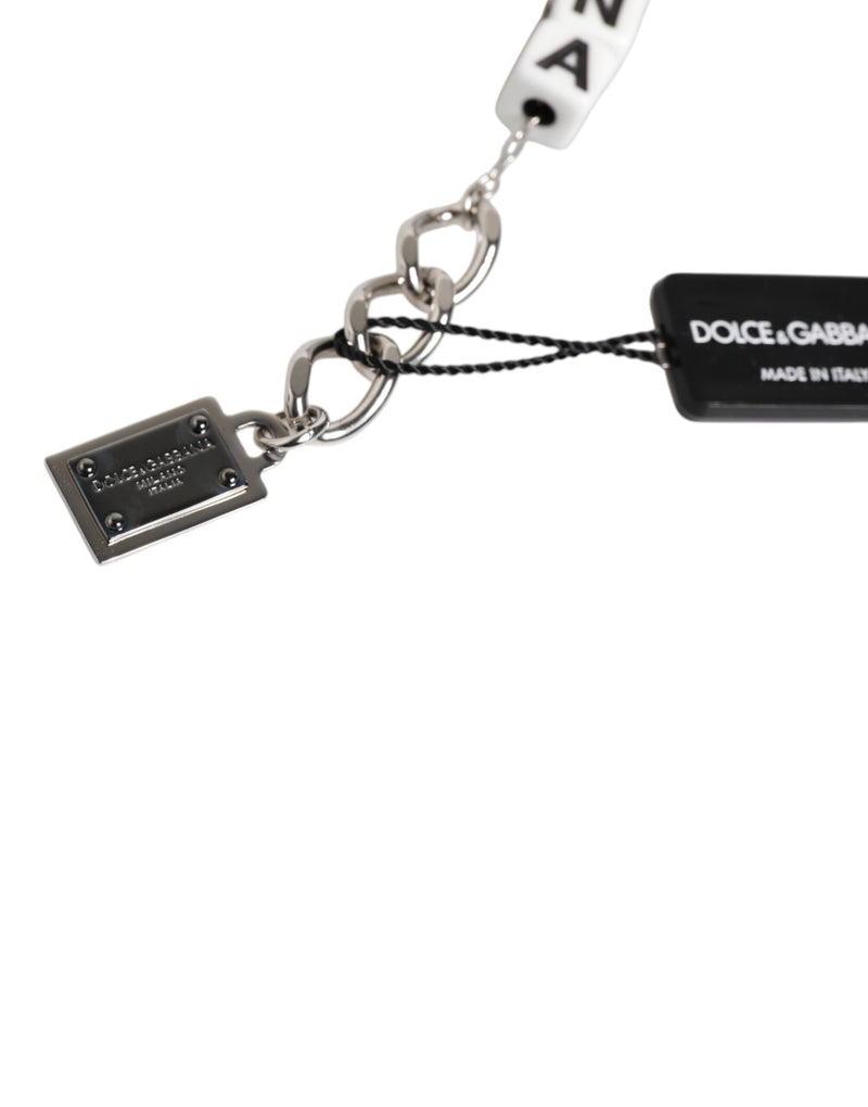 Dolce & Gabbana Bracelet en Chaîne Argent avec Charms Logo DG