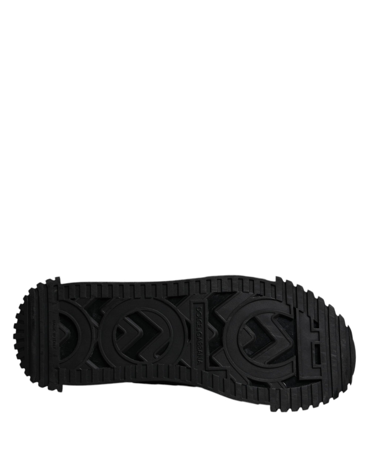 Dolce & Gabbana Black Logo Lace Up Low Top NS1 Sneakers