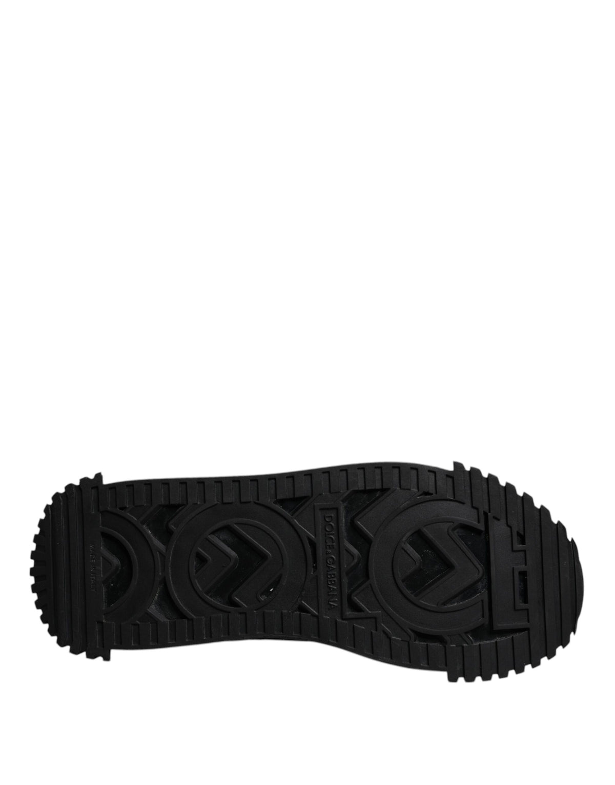 Dolce & Gabbana Black Logo Lace Up Low Top NS1 Sneakers