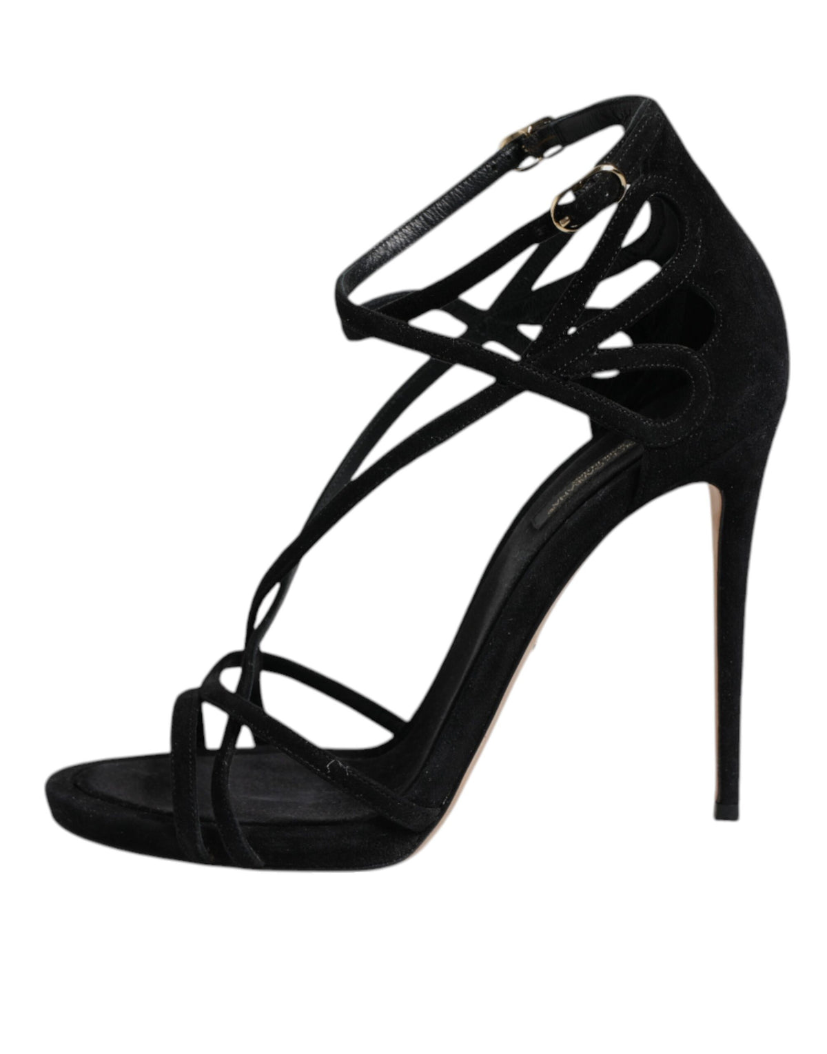 Dolce & Gabbana Sandales à Talons Aiguilles en Cuir Noir