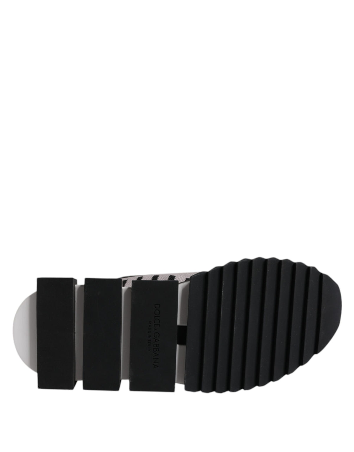 Dolce & Gabbana Sorrento Noir Gris Baskets Slip-On pour Femmes