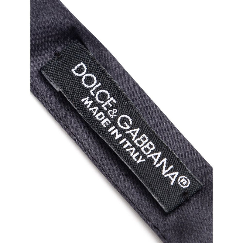 Dolce &amp; Gabbana Grijze Zijden Strik