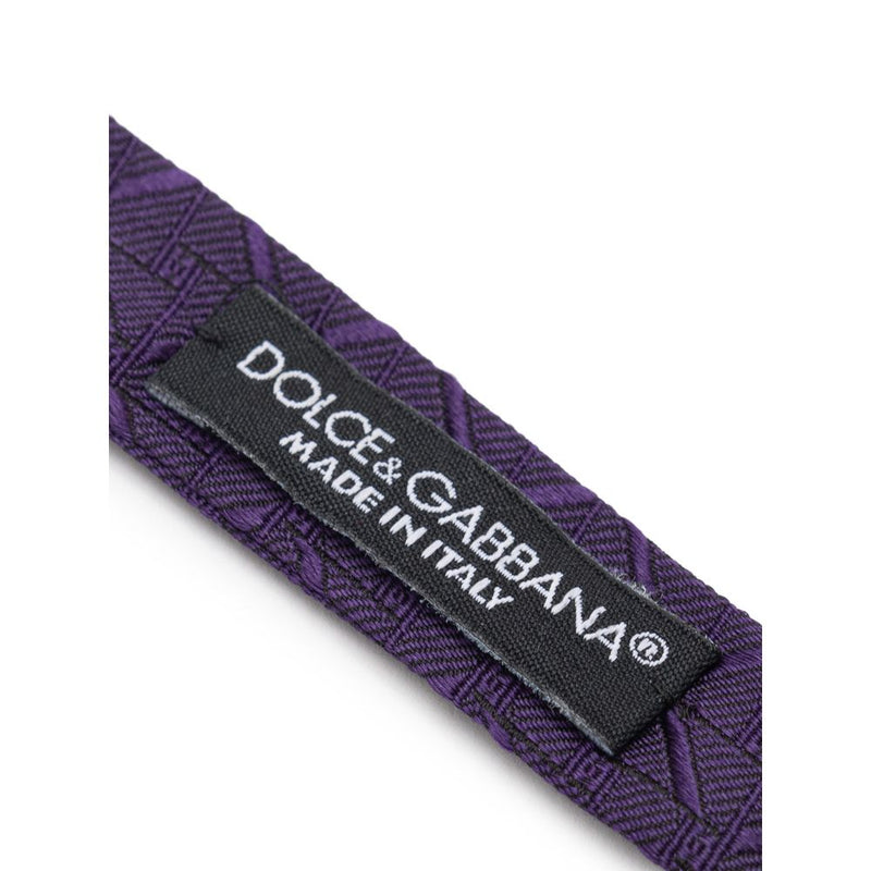 Nœud papillon en soie violet Dolce &amp; Gabbana