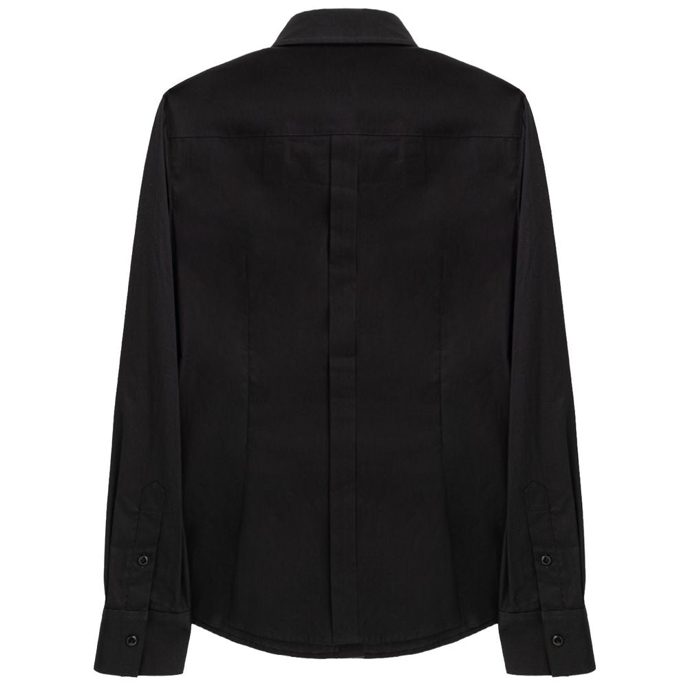 Chemise en coton noir Dolce &amp; Gabbana