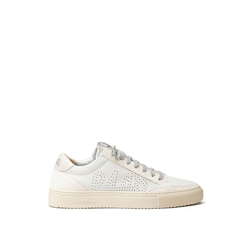 P448 Soho-W Sneakers en Cuir Blanc pour Femmes