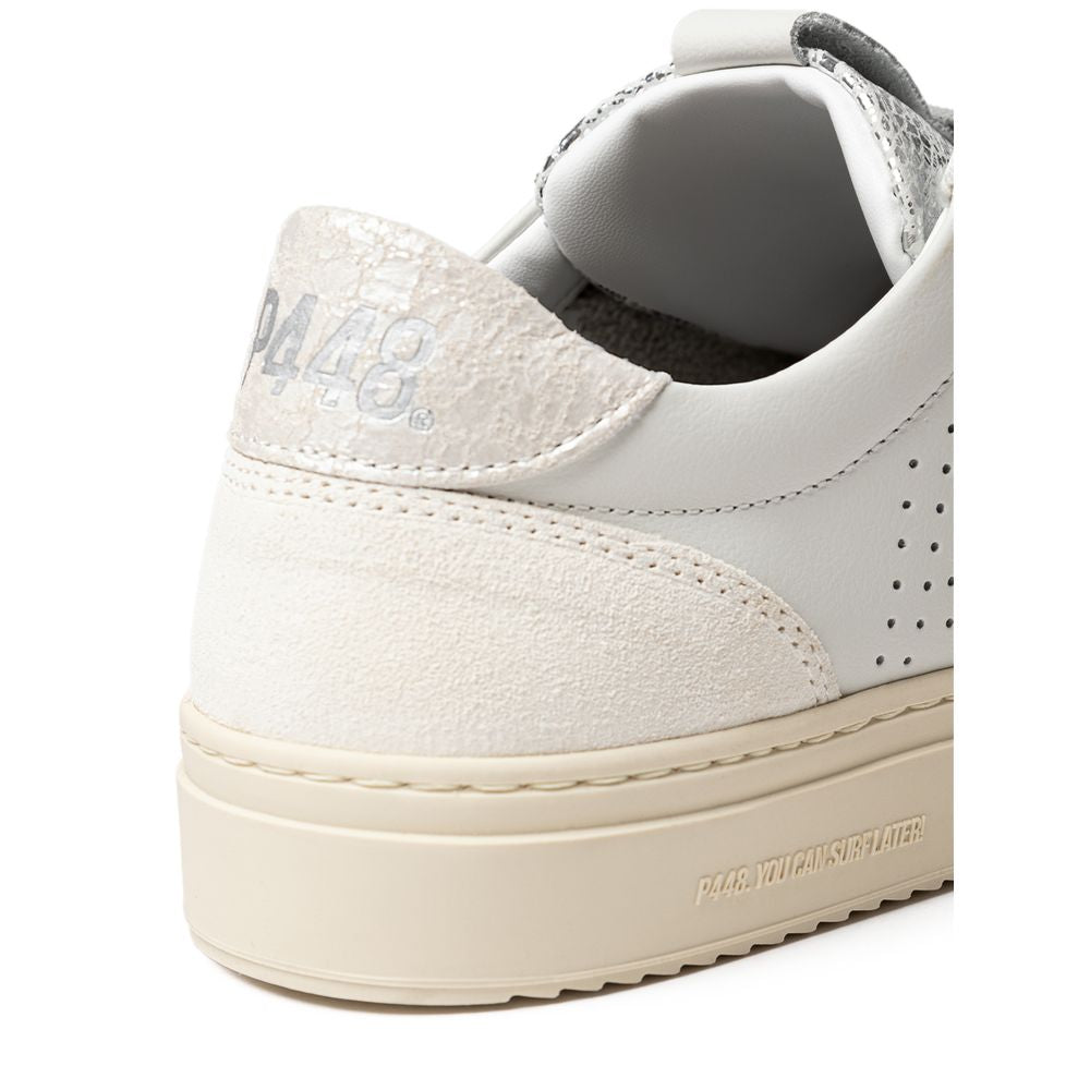 P448 Soho-W Sneakers en Cuir Blanc pour Femmes