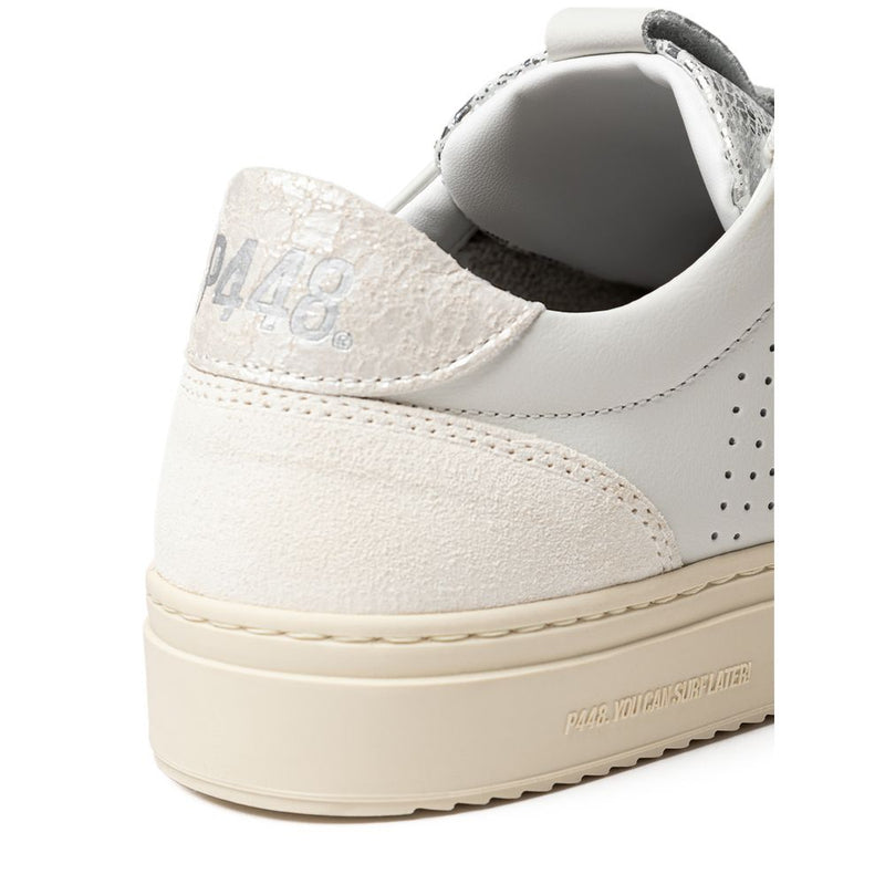 P448 Soho-W Sneakers en Cuir Blanc pour Femmes