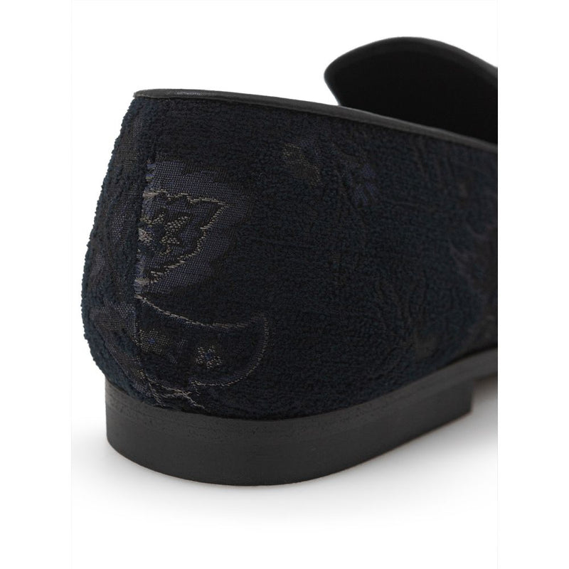Etro Blue Leather Slip-On Loafer for Men - Stylish Comfort