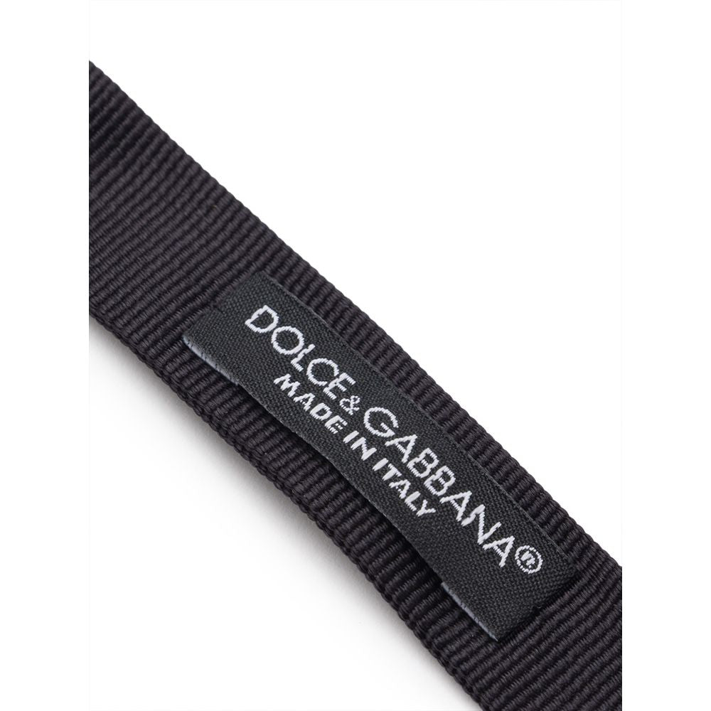 Nœud papillon en soie noire Dolce &amp; Gabbana