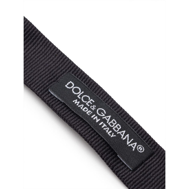Nœud papillon en soie noire Dolce &amp; Gabbana