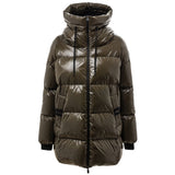 Herno Green Polyamide Hooded Padded Parka for Women