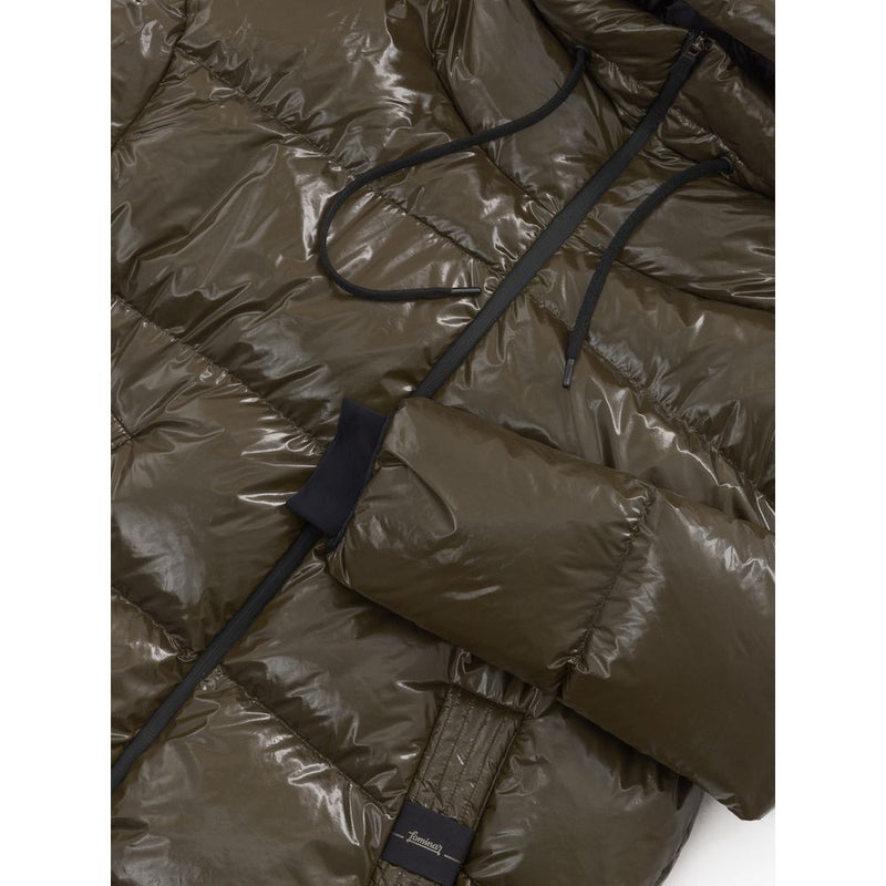 Herno Green Polyamide Hooded Padded Parka for Women