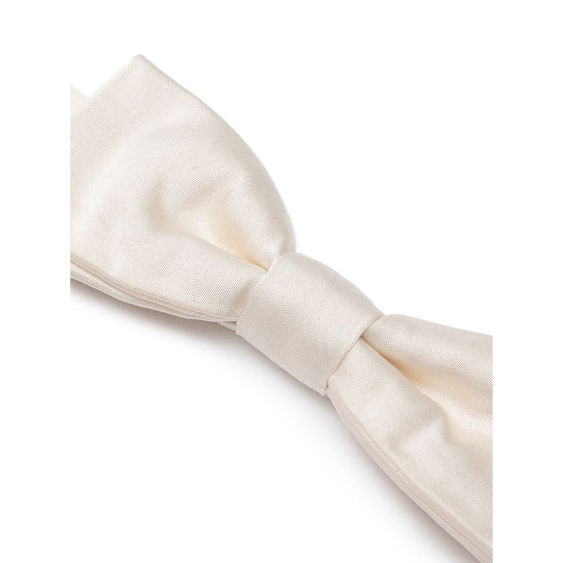 Dolce & Gabbana White Silk Bowty