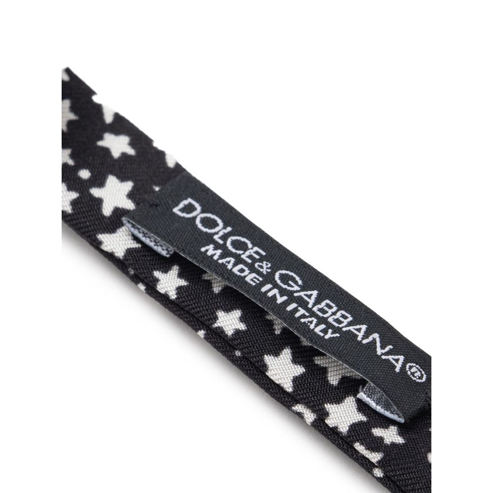 Nœud papillon en soie noire Dolce &amp; Gabbana