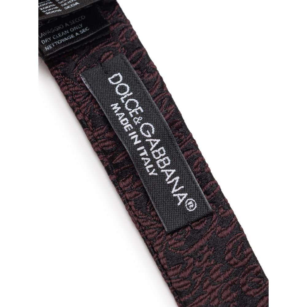 Nœud papillon en soie noire Dolce &amp; Gabbana