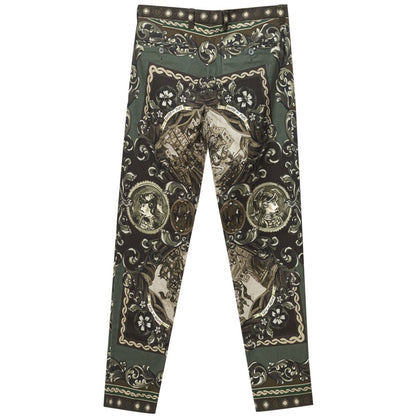 Dolce & Gabbana Green Cotton Pant