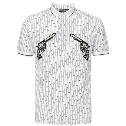 Dolce & Gabbana wit katoenen poloshirt