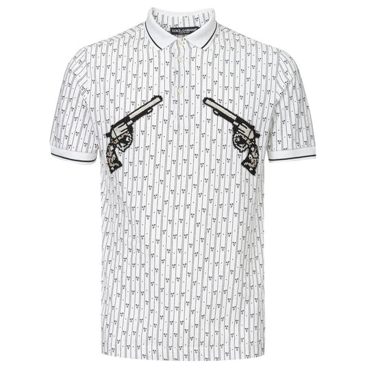 Dolce & Gabbana wit katoenen poloshirt