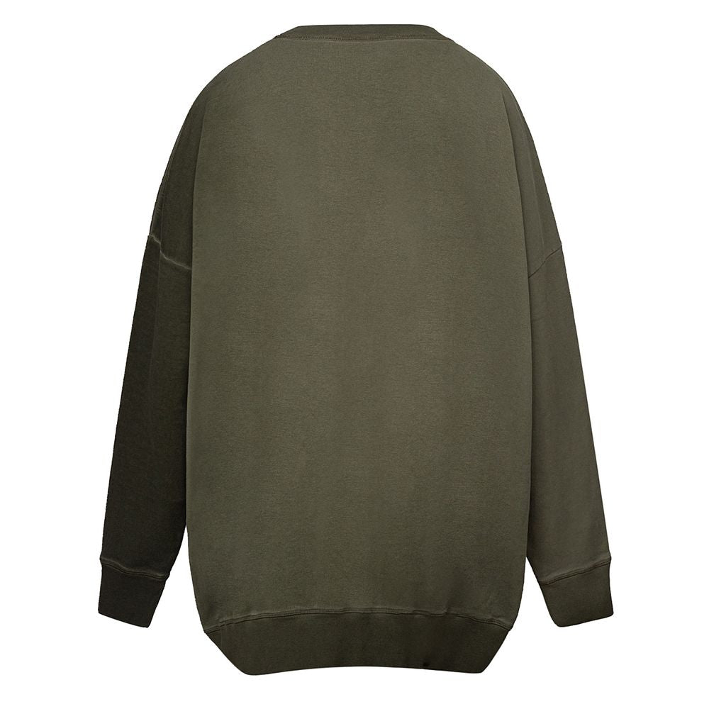 Sweat à capuche vert en coton Dsquared²