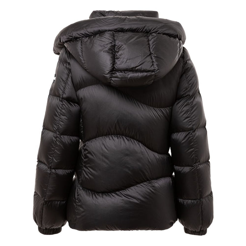 Add Black Down Jacket with Removable Hood - Stylish & Functional